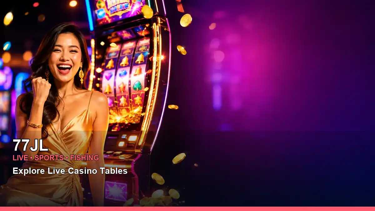 77JL jackpot slot games presented in a bright gold-themed layout for Philippine players