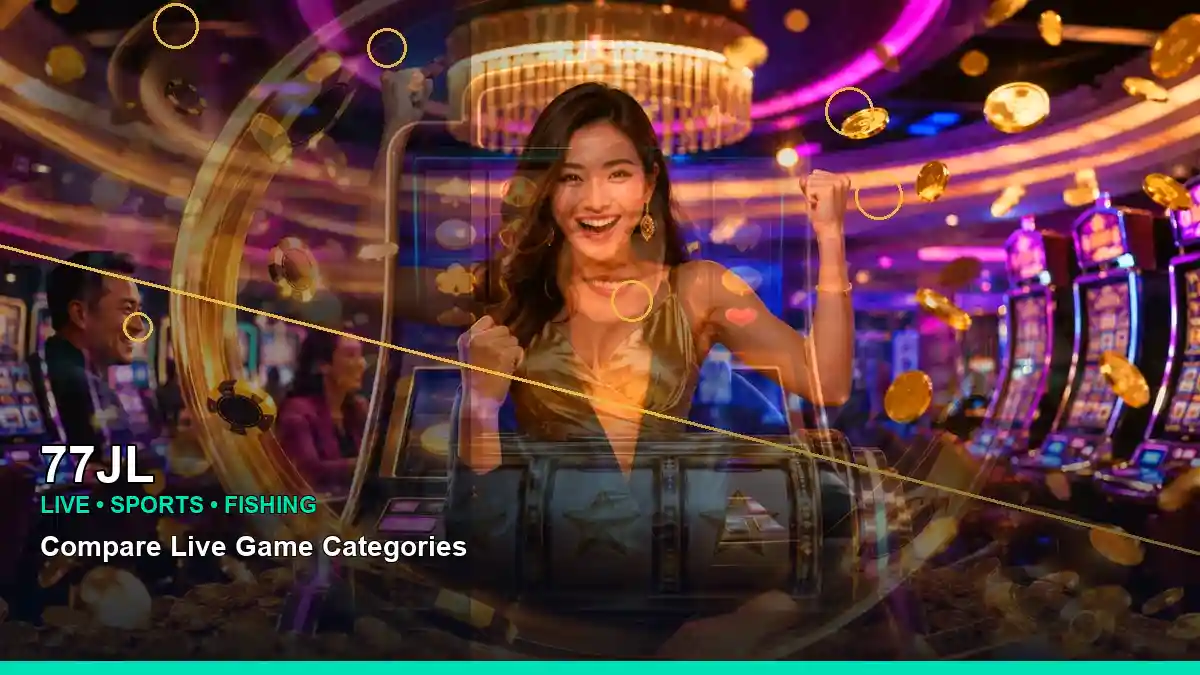 77JL luxury online slots shown in a close-up composition with a mobile-friendly casino interface