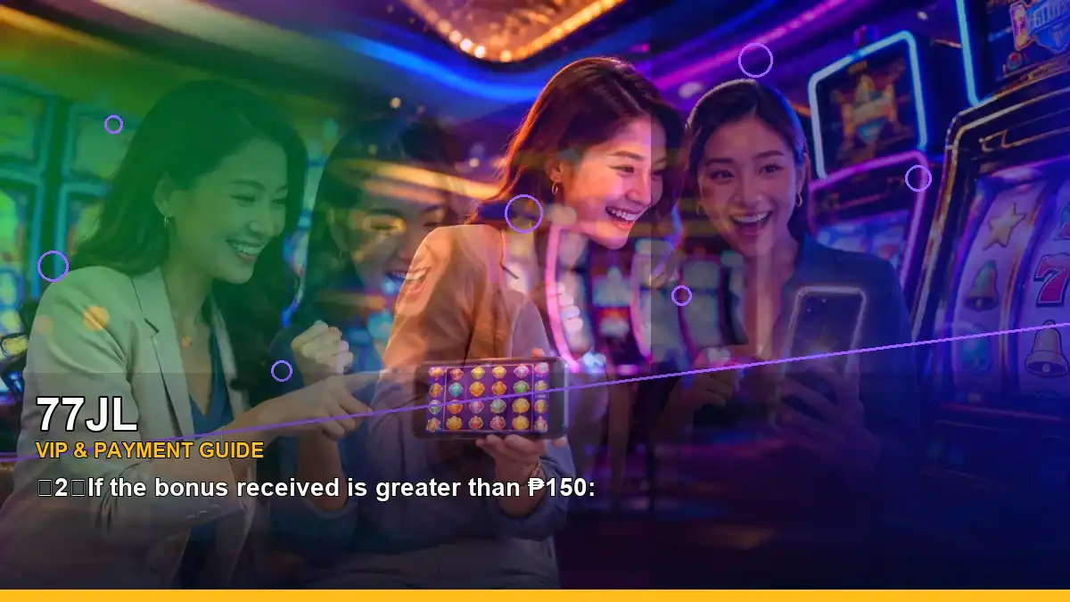 77JL finance wallet information for Philippine users with diagonal fantasy slot artwork